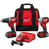 Milwaukee 2892-22CT M18 Compact Brushless Drill & Impact Driver Combo Kit