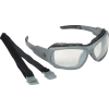 Ergodyne® Skullerz® Loki Safety Glasses/Goggles, Indoor/Outdoor Lens, Matte Gray Frame