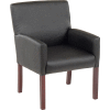 Reception Guest Chair - Vinyl - Black