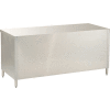 Aero Manufacturing 4TGO-30144 144"W x 30"D Economy Flat Top Cabinet, Enclosed Base, Galv.