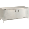 Aero Manufacturing 4TGOHD-2448 48"W x 24"D Economy Flat Top Cabinet, Hinged Doors, Galv.