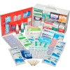 Global Industrial First Aid Kit - 2 Shelf Steel Cabinet, ANSI Compliant, 50-75 Person