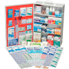 Global Industrial First Aid Kit - 4 Shelf Steel Cabinet, ANSI Compliant, 100-150 Person