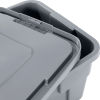 Rubbermaid 14 Gallon Brute Tote with Lid FG9S3000GRAY - 27-1/2 x 16-3/4 x 10-3/4 - Gray - Pkg Qty 6
																			