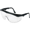 MCR Safety TK110 Crews Tomahawk Wraparound Glasses, Clear Lens, Black Frame, 1 Pair