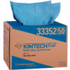 Kimtech Kimtex Wipers, 12-1/10 x 16-4/5, Blue, 180/Brag Box - KCC 33352
