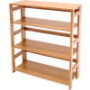 34x30 Flip Flop Bookcase - Medium Oak