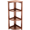 34x12 Corner Flip Flop Bookcase - Mocha Walnut
