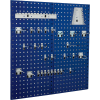 Kennedy Manufacturing-VTC Series-50004BL-4 Panel Sq. Hole Toolboard Set w/60-Pc Hooks- Classic Blue