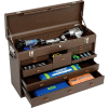 Kennedy® 52611B Signature Series 26-3/4"W X 8-1/2"D X 18"H 11 Drawer Brown Machinists Chest