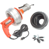 General Wire PV-A-WC Power-Vee Drain Cleaning Machine includes 2 Cables, Cutter Set & Case