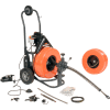 General Wire Speedrooter 92 Sewer Cleaning Machine, Includes 2 Cables & Cutter Set