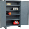 Global Industrial™ Heavy-Duty Storage Cabinet, 12 Gauge, 48"W x 24"D x 78"H, Gray