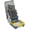 29 Pc. Drill Bit Industrial Set Case, Black and Gold Oxide