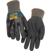 MAPA® Ultrane 525 Grip & Proof Nitrile 3/4 Coated Gloves, Lt Weight, 1 Pair, Size 10, 525410