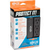 Protect It! Surge Suppressor 6 Swivel Outlets Direct Plug-In 1500 Joules
																			