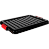 Quantum Heavy-Duty Latch Container Lid LID1915-BK - 21-7/8" L x 16-1/4"W x 1-1/2"H Black - Pkg Qty 6