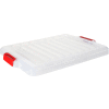 Quantum Heavy-Duty Latch Container Lid LID1915-CL - 21-7/8" L x 16-1/4"W x 1-1/2"H Clear - Pkg Qty 6