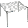 Nexelate® Silver Epoxy Wire Dunnage Rack - 24"W x 21"D x 14"H