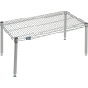 Nexelate® Silver Epoxy Wire Dunnage Rack - 36"W x 18"D x 14"H
