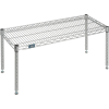 Nexelate® Silver Epoxy Wire Dunnage Rack - 36"W x 14"D x 14"H
