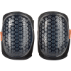 Ergodyne® ProFlex® 367 Lightweight Gel Knee Pads, Round Cap, Black, 18467