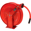 Florida Pneumatic 6802 1/2"x50' 300 PSI Spring Retractable Low Pressure Steel Hose Reel