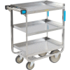 Lakeside® 744 HD Stainless Steel 3 Shelf Cart 38-5/8 x 22-3/8 x 37-1/8 700 Lb Cap
