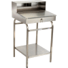 Winholt Stainless Steel Shop Desk, Pigeonhole Riser, 24"W x 22"D