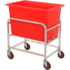 Winholt Aluminum Bulk Mover 6 Bushel 30-6-A/RD with Red Tub, 33"L x 24"W x 36"H