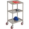 Winholt Mobile Open-Base Shop Desk OT-78 with 2 Shelves 24"W x 18"D x 44"H Sloped Surface - Beige