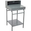 Winholt Shop Desk, Pigeonhole Riser, 24"W x 22"D, Gray