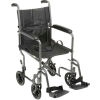 Lightweight Steel Transport Wheelchair with Swing-away Footrest
																			