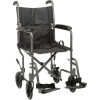 Lightweight Steel Transport Wheelchair with Swing-away Footrest
																			