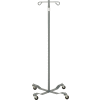 Drive Medical 13033SV Economy Removable Top IV Pole, Silver Vein, 2 Hook, 40"- 82" Height