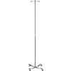 Economy Removable Top I. V. Pole, Silver Vein, 2 Hook, 40" - 82" Height
																			