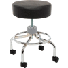Drive Medical 13034 Deluxe Wheeled Round Stool, 14" Seat, 17.5"-24" Adjustable Height