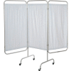 Drive Medical 13508 3-Panel Patient Privacy Screen, White Vinyl Panels and 1" Dia. Aluminum Tubing