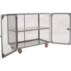 Little Giant® Mobile Storage Locker SC-3060-6PPY 1 Center Shelf 30x60 Polyurethane Wheels
