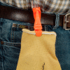Ergodyne® Squids® 3405 Grabber With Belt Clip, Orange