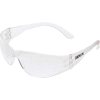 MCR Safety CL110 Crews Checklite Safety Glasses, Clear Lens, Clear Frame, Anti-Scratch
