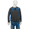 FIRST AB17520 Vest-Style Positioning Harness, Back & Side D-Rings, Pass-thru Buckle Leg Straps