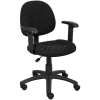 Boss Deluxe Posture Chair with Adjustable Arms Black