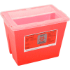 2-Gallon Multi-Purpose Sharps Container, 11-5/8"W x 7-3/4"D x 8-5/8"H, Red