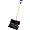 TrueTemper® 1640700 18" Steel Blade Combo Snow Shovel W/ Wood D-Grip Handle