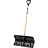 Union Tools® 1630400 24" Poly Blade Snow Pusher W/ Wood D-Grip Handle