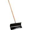 TrueTemper® 1644300 24" Steel Blade Snow Pusher Shovel W/ Straight Wood Handle