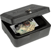 SentrySafe Fire Chest 0500 with Key Lock - 12-13/16"W x 10-5/16"D x 6-1/8"H, Black