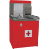Shure Safety Station-36"W x 30"D x 66-1/2"H-Carmine Red