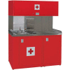 Shure Deluxe Safety Station-60"W x 32"D x 80"H-Carmine Red